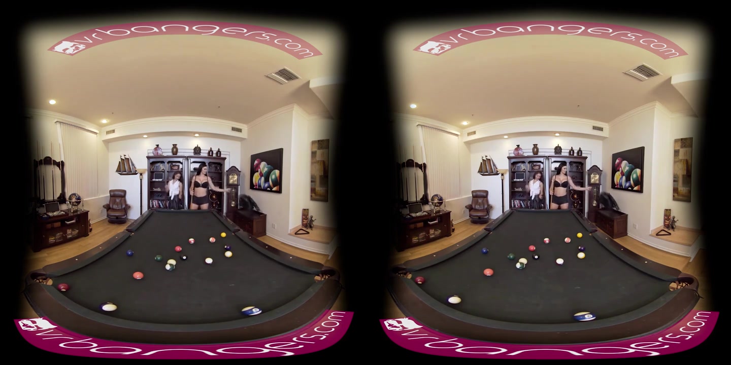 Hot lesbian Pool Night pussy play - 360 degree Virtual reality